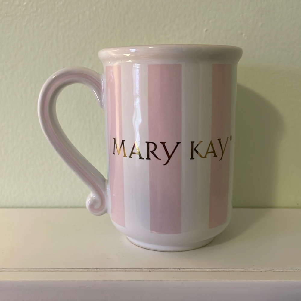 Mary Kay Pink & White Mug